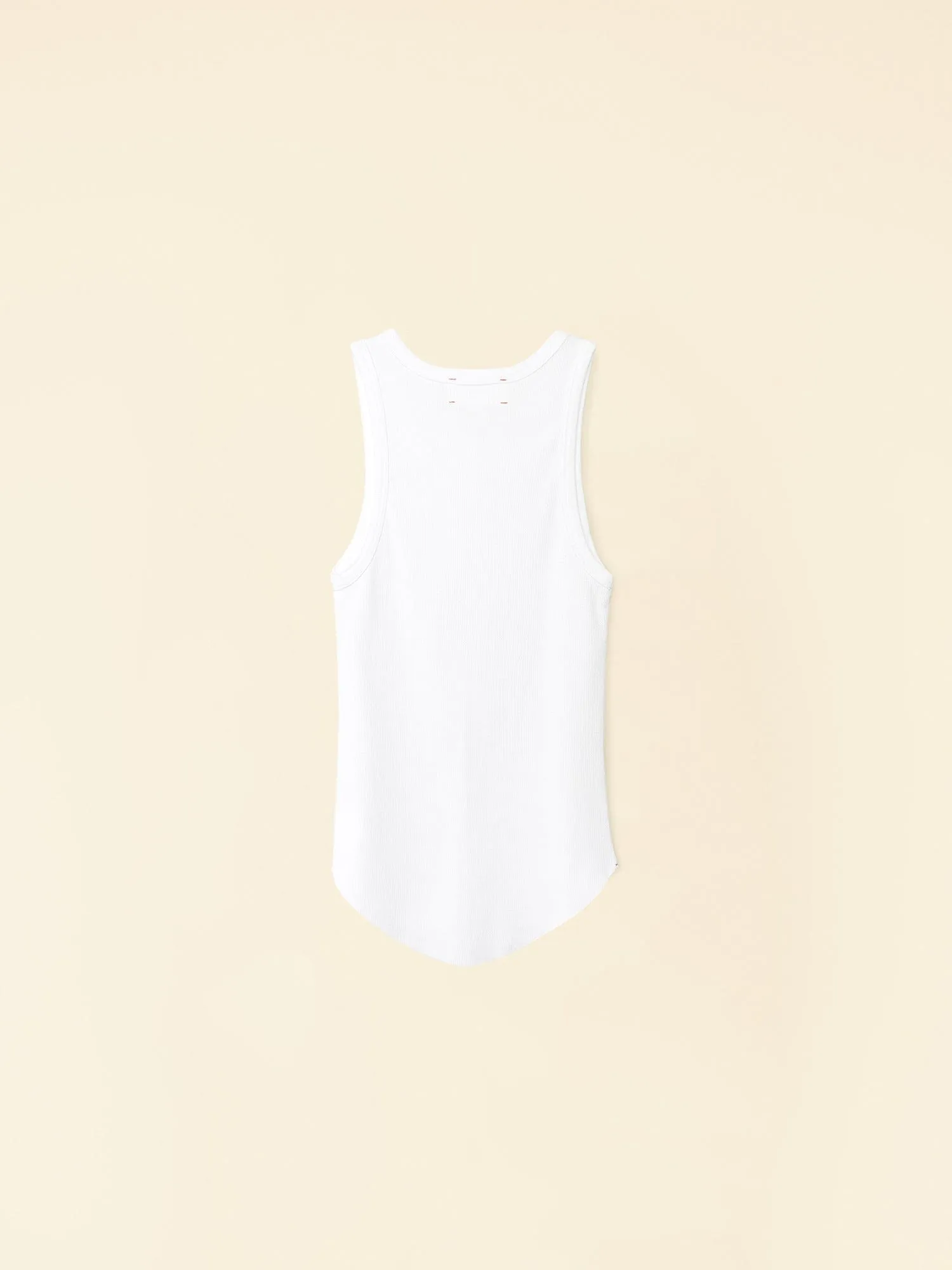 White Arynn Fine Rib Tank Top sold by XiRENA product image thumbnail 5
