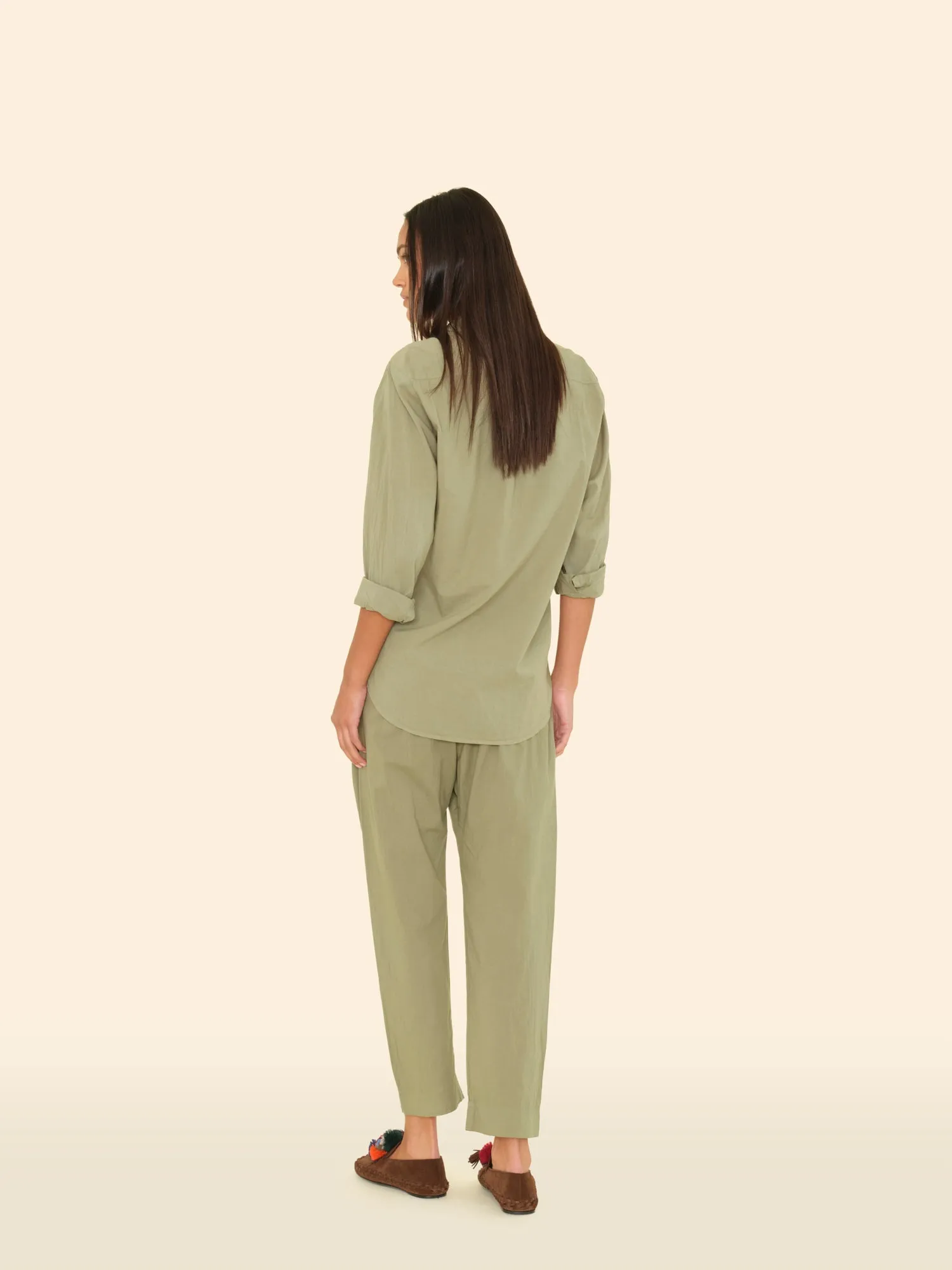 Dark Seagrass Draper Pant sold by XiRENA product image thumbnail 3