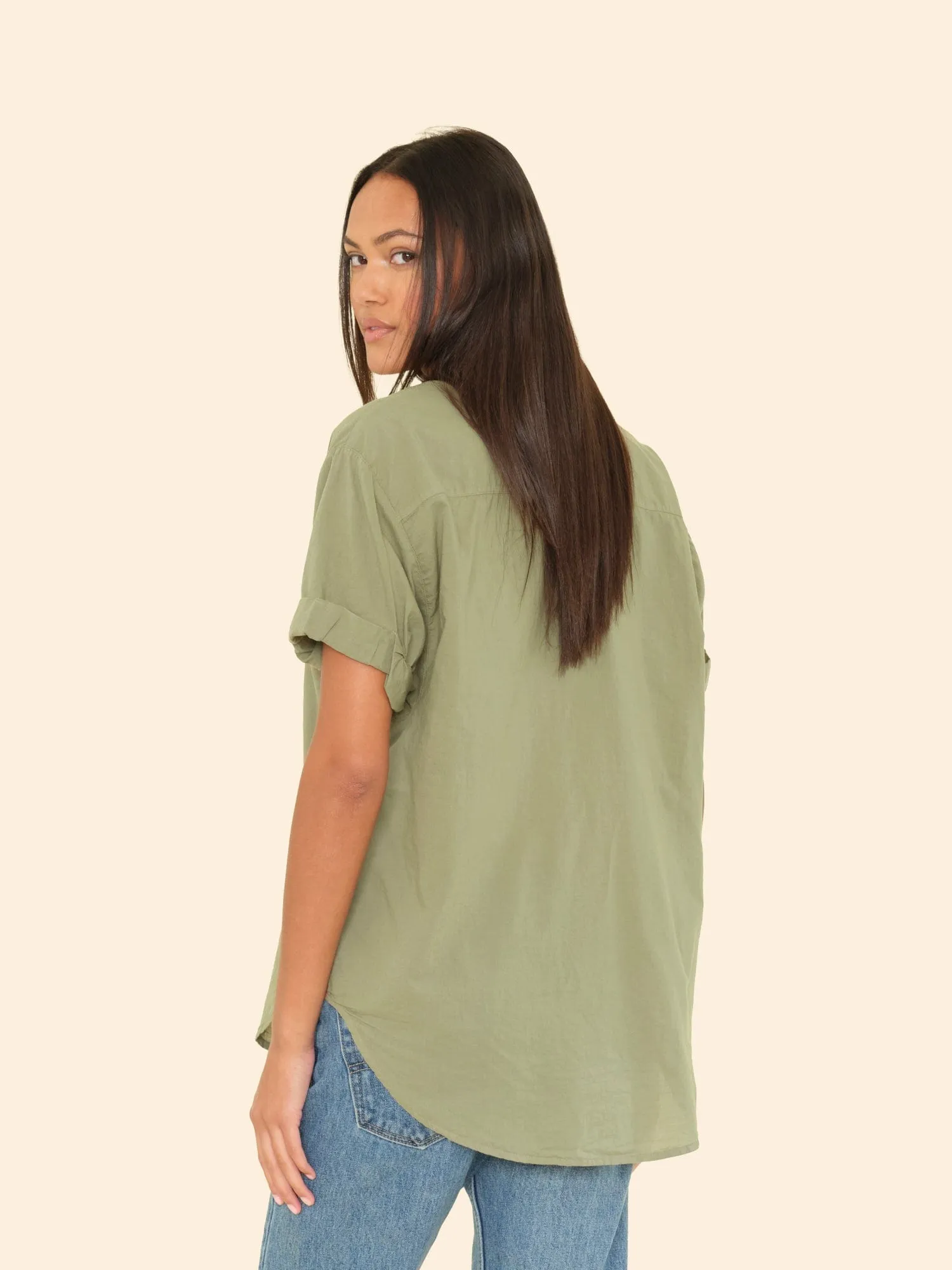 Dark Seagrass Channing Shirt sold by XiRENA product image thumbnail 2