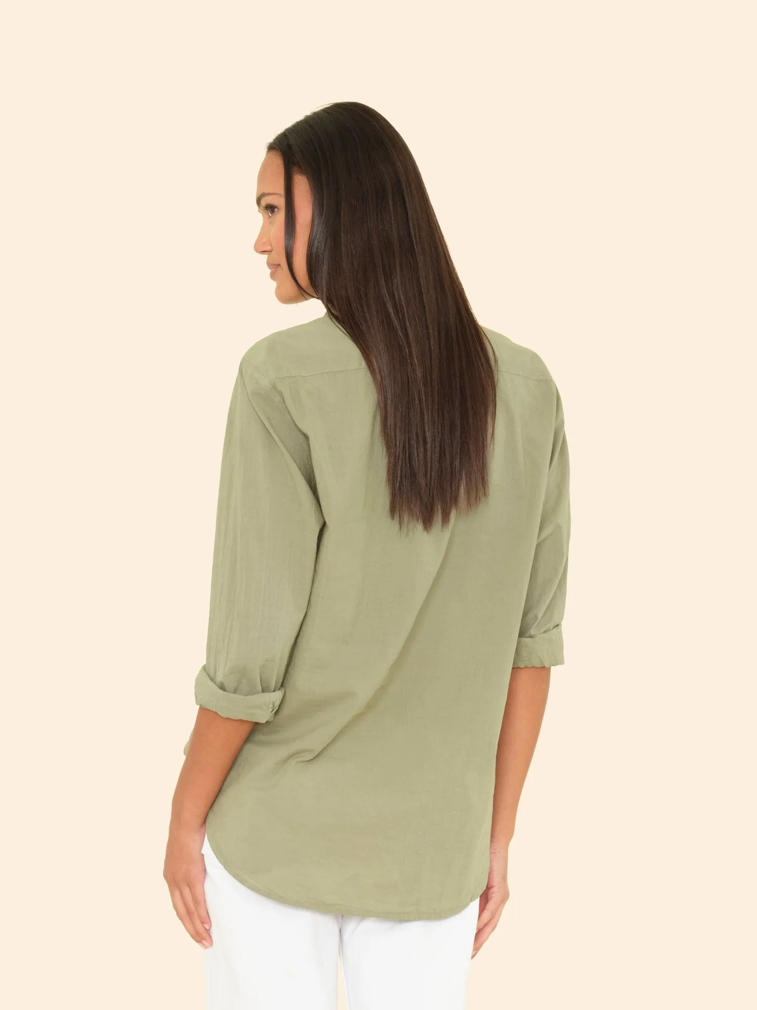 Dark Seagrass Beau Shirt sold by XiRENA product image thumbnail 3