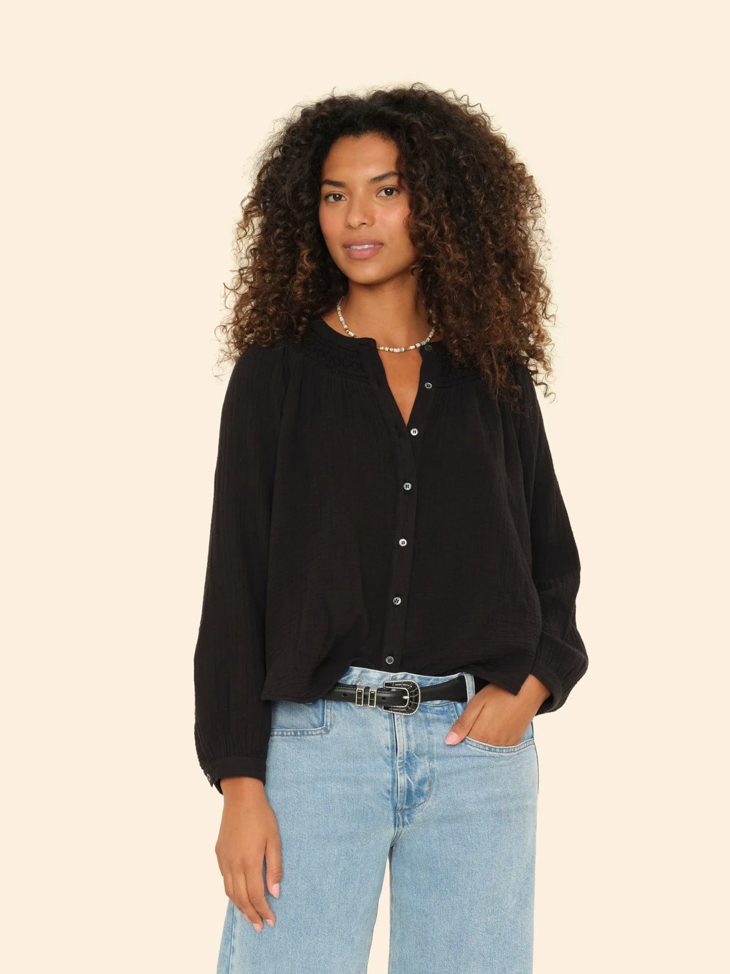 Black Calfskin Dalmatian Belt sold by XiRENA product image thumbnail 5