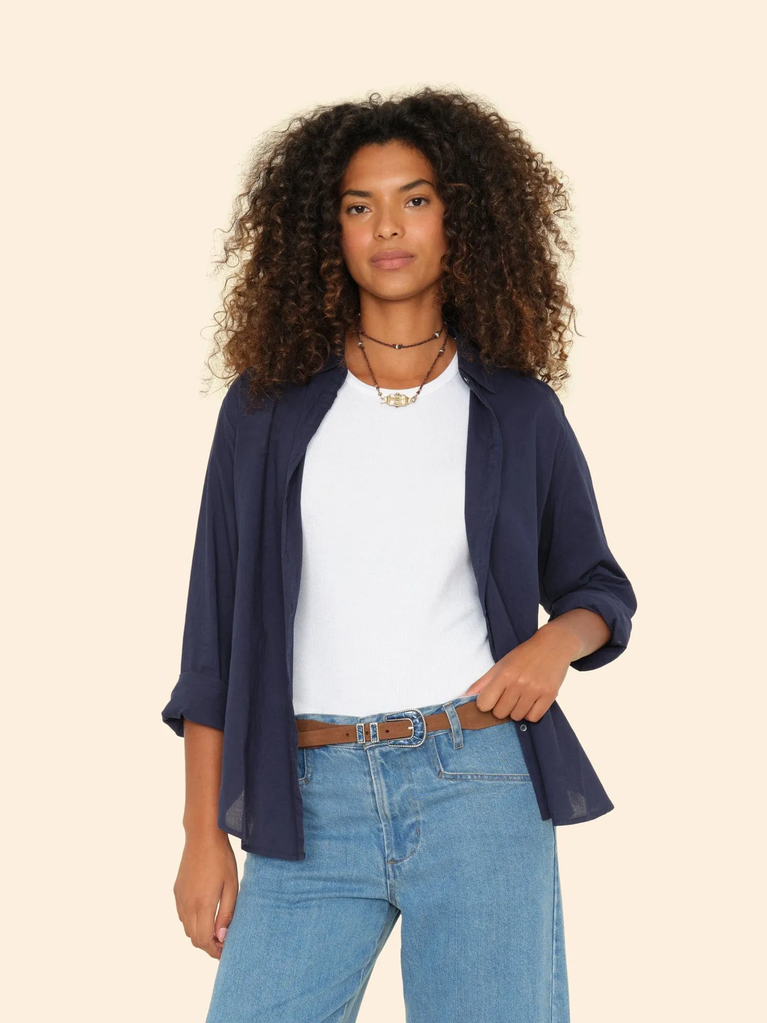 Brown Suede Blue Ocean Belt sold by XiRENA product image thumbnail 3