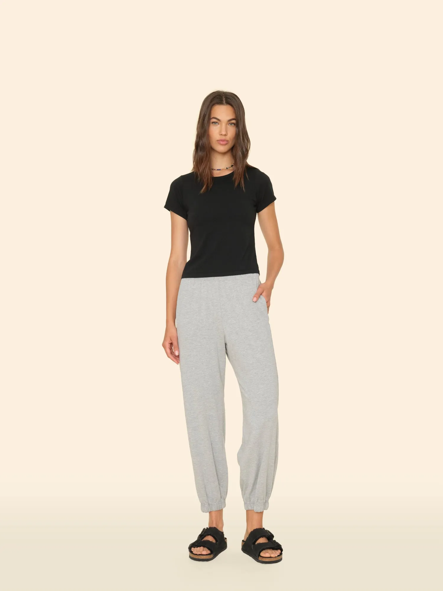 Heather Grey Crispin Pant sold by XiRENA