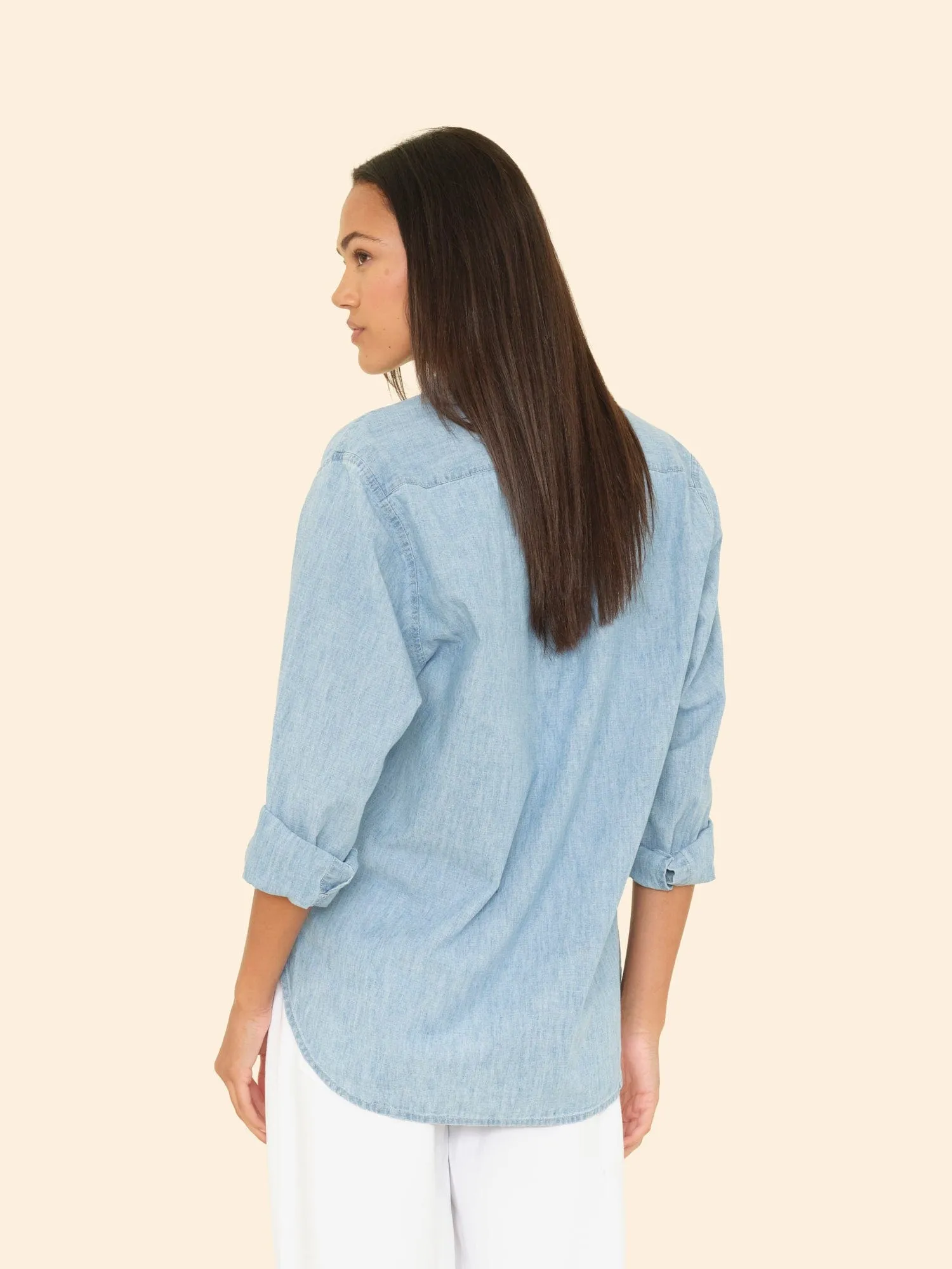 Dusty Blue Beau Shirt sold by XiRENA product image thumbnail 2