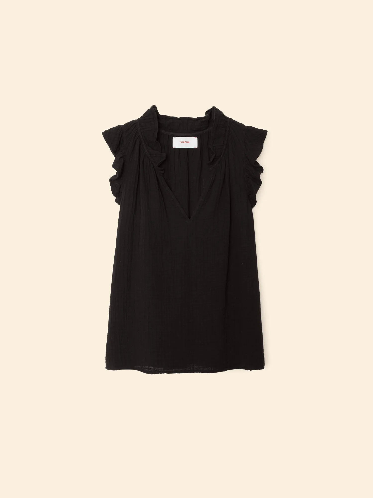 Black Bex Gauze Top sold by XiRENA product image thumbnail 4