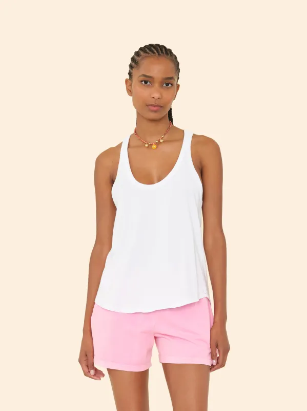 White Jett Tank Top sold by XiRENA