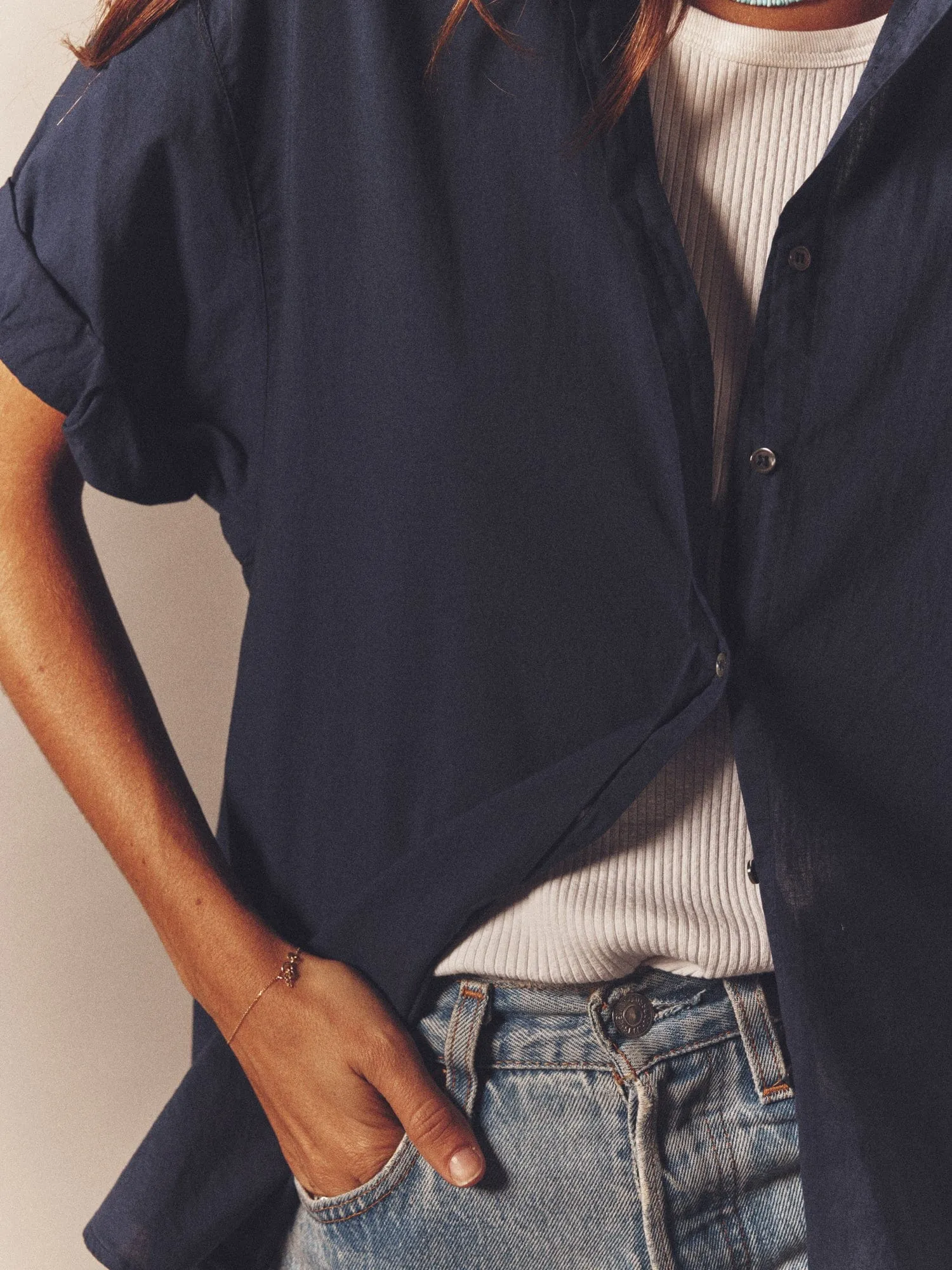 Navy Channing Shirt sold by XiRENA product image thumbnail 4