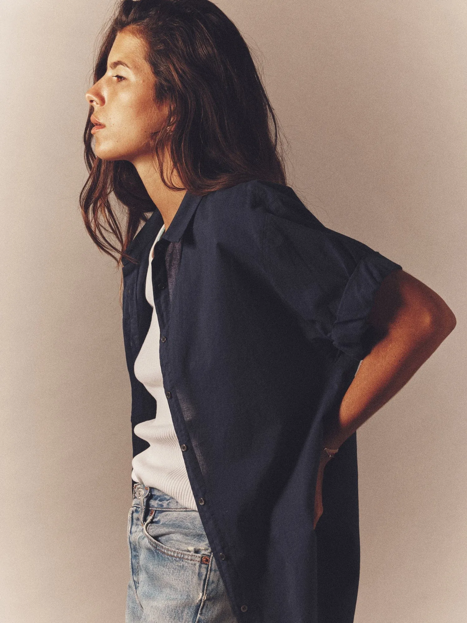 Navy Channing Shirt sold by XiRENA product image thumbnail 5