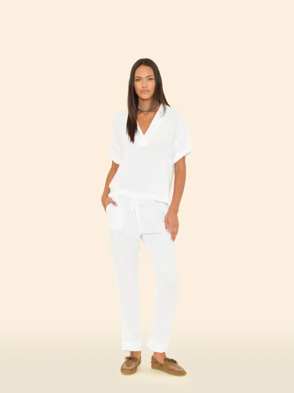 White Jordyn Pant sold by XiRENA