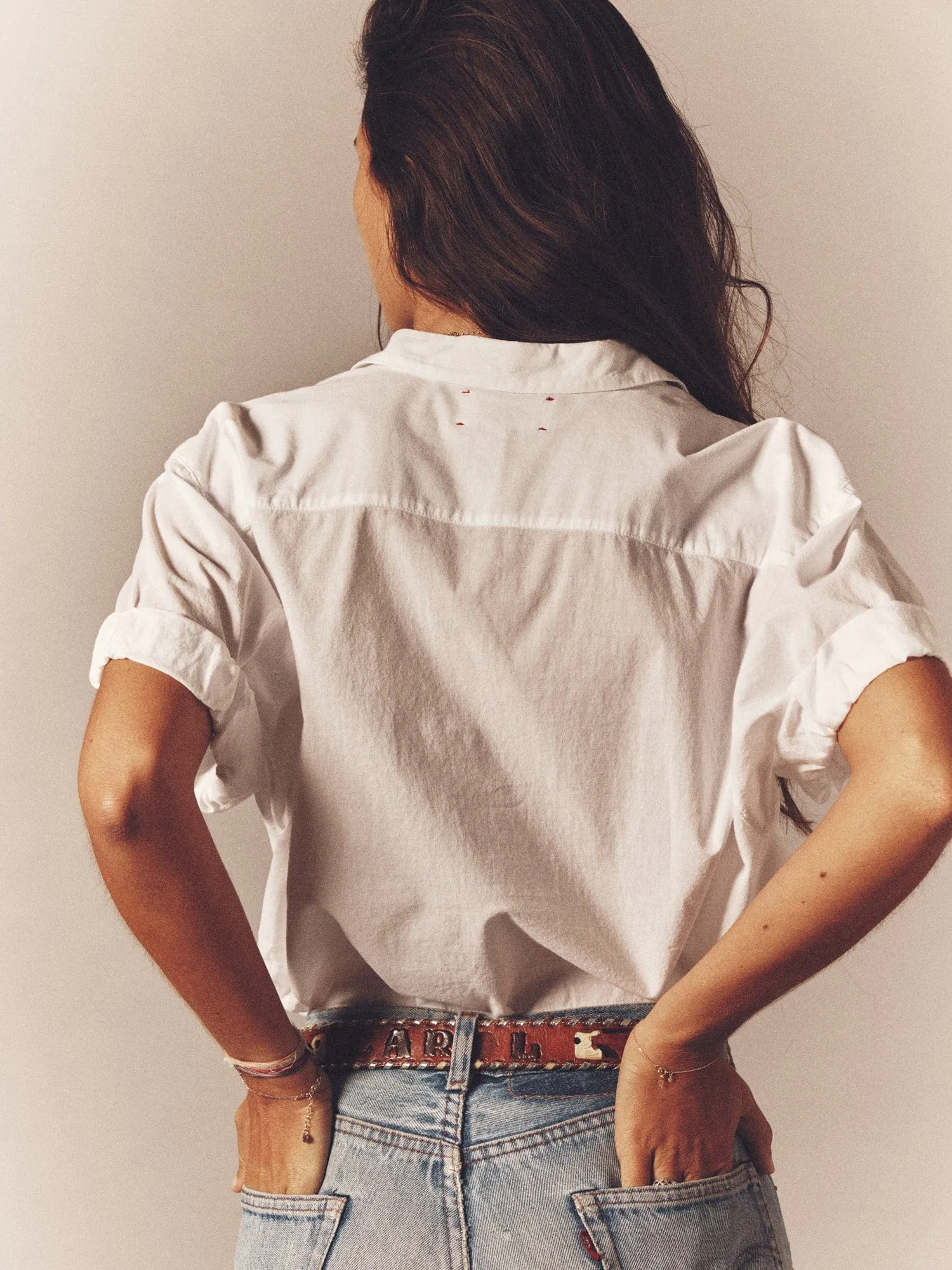 White Channing Shirt sold by XiRENA product image thumbnail 4