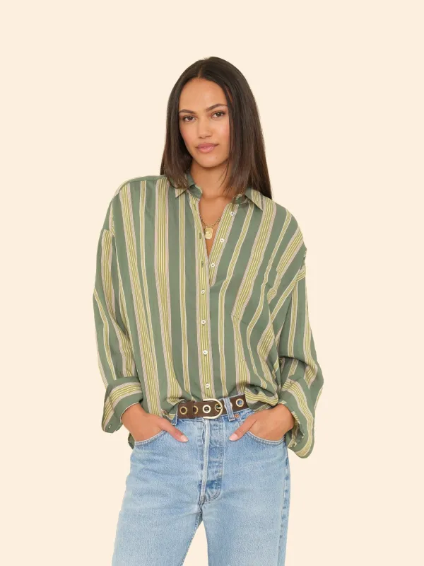 Spruce Stripe Jordy Shirt sold by XiRENA