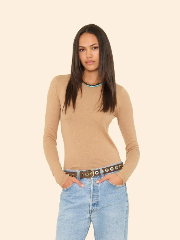 Raffia Crewe Sweater sold by XiRENA