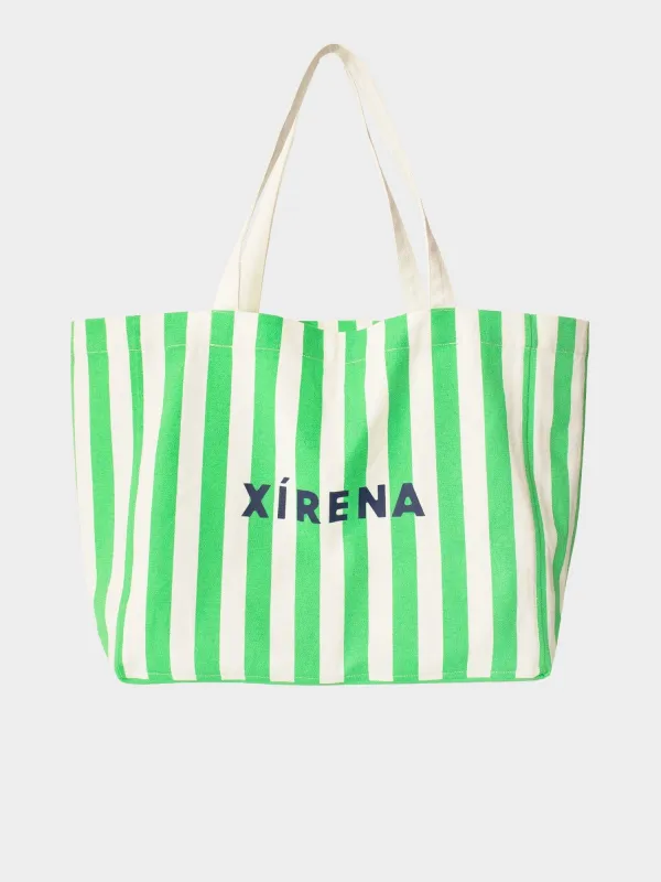 Green Breeze Stripe Layton Tote sold by XiRENA