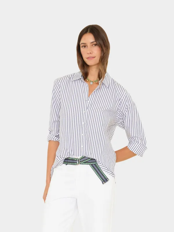 Windy Blue Beau Shirt made by XiRENA