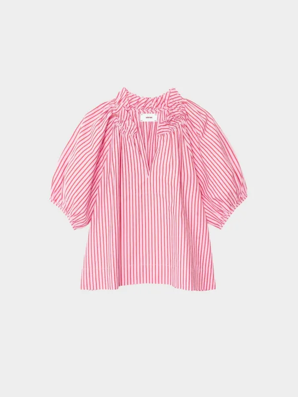 Candy Red Clementine Top sold by XiRENA