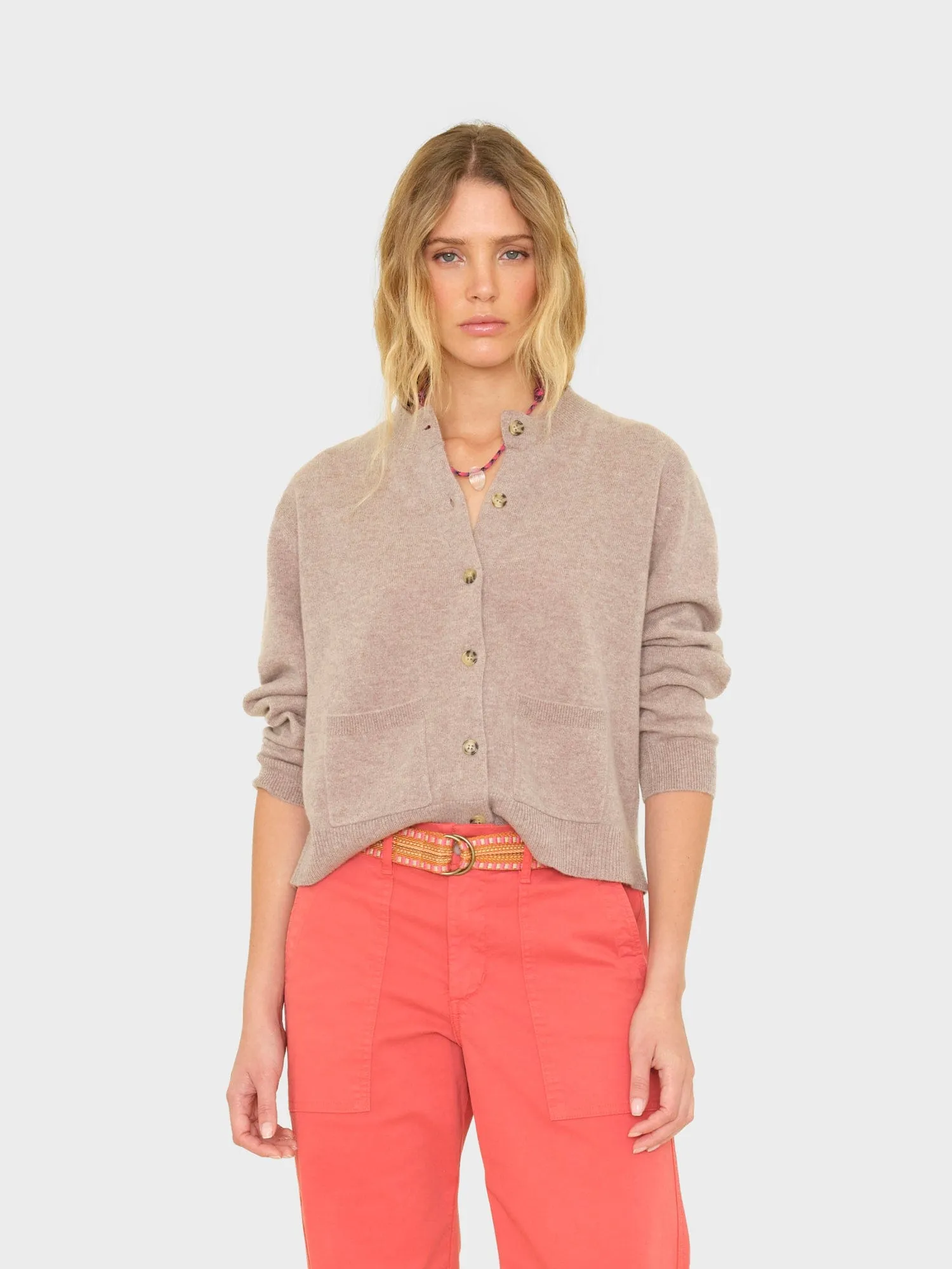 Heather Brown Lillian Cardigan sold by XiRENA
