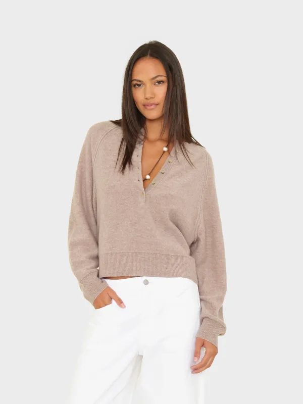 Heather Brown Griffin Sweater sold by XiRENA