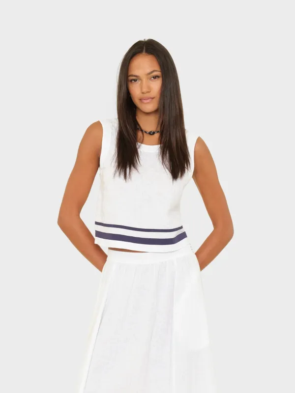 White Leni Top sold by XiRENA