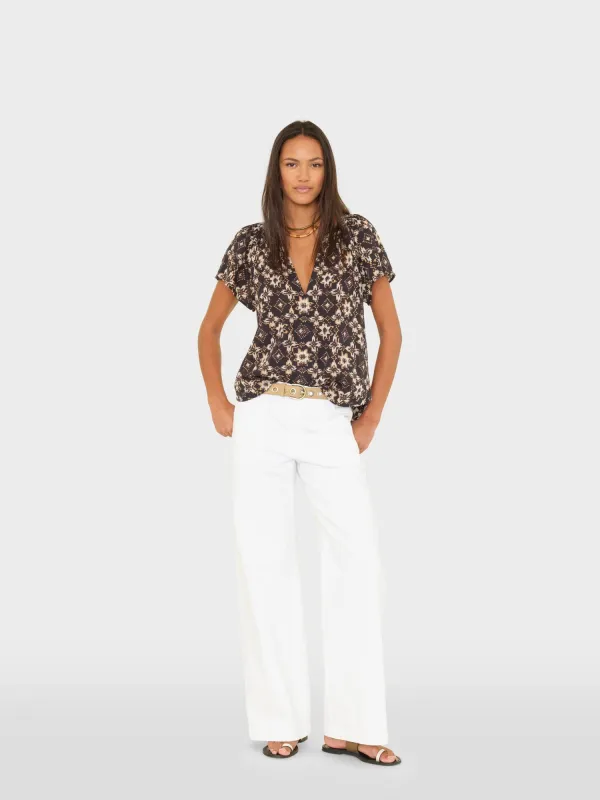 White Nixon Denim Pant sold by XiRENA