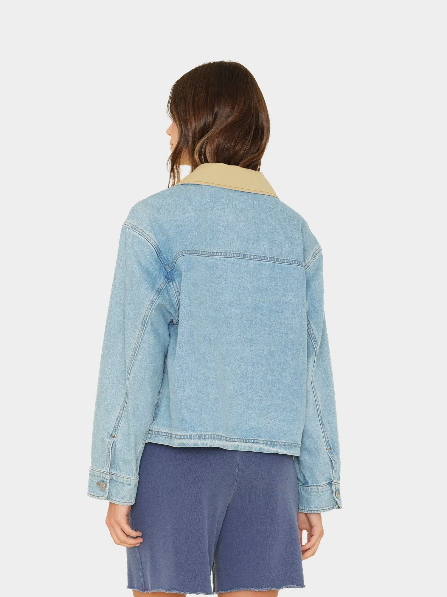 Blue Cloud Cove Denim Jacket sold by XiRENA product image thumbnail 2