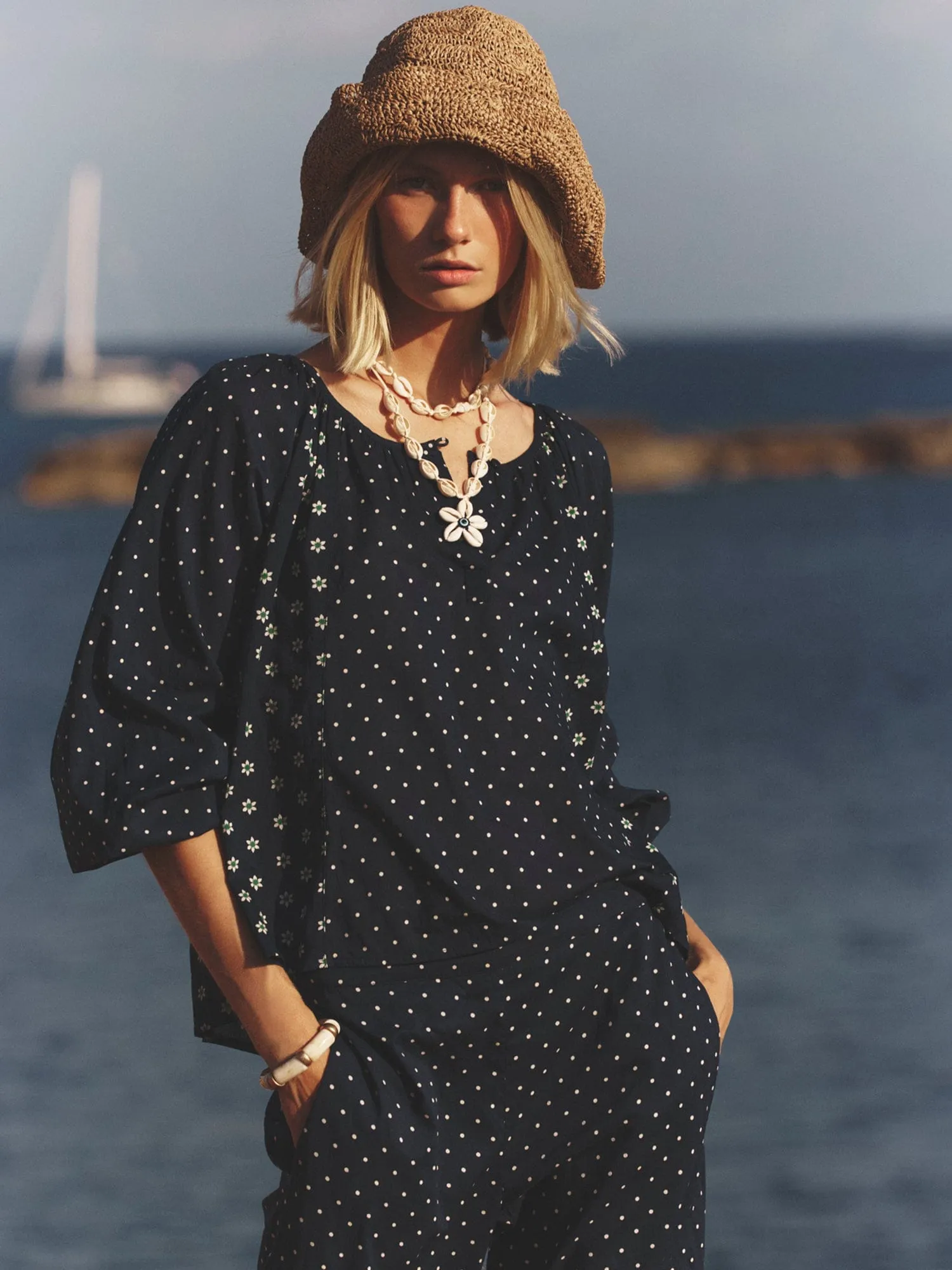 Navy Daisy Willa Top sold by XiRENA product image thumbnail 2