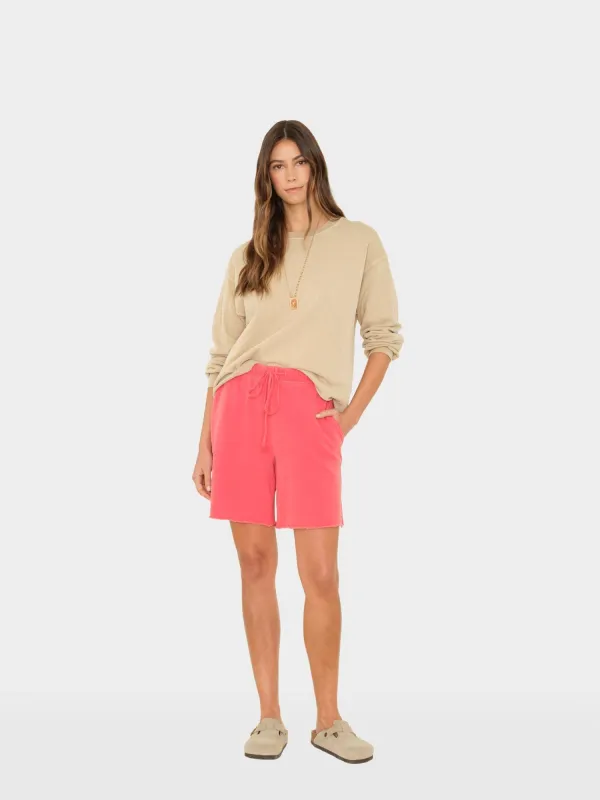 Vintage Red Rocco Terry Sweatshort made by XiRENA