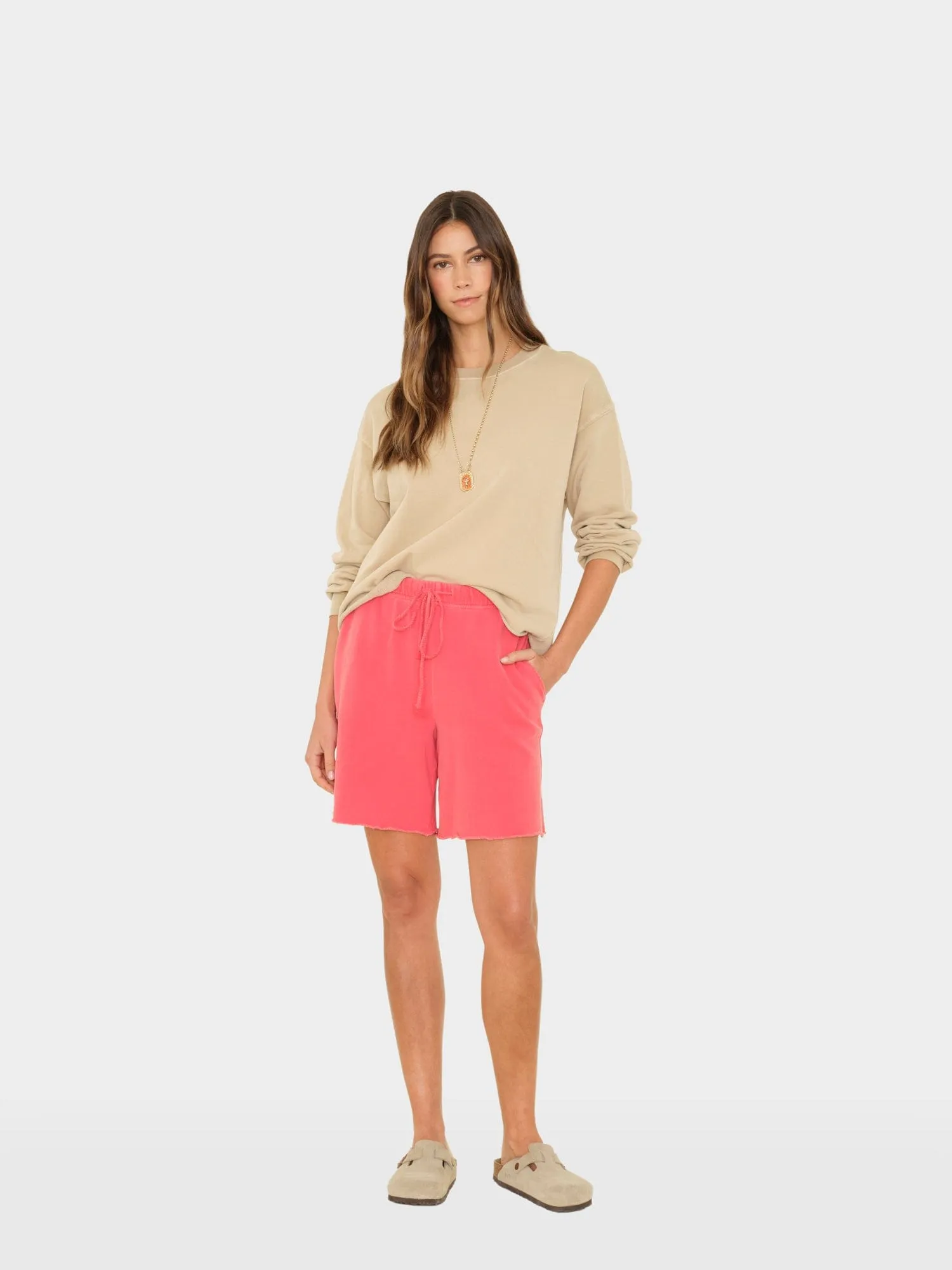 Vintage Red Rocco Terry Sweatshort sold by XiRENA