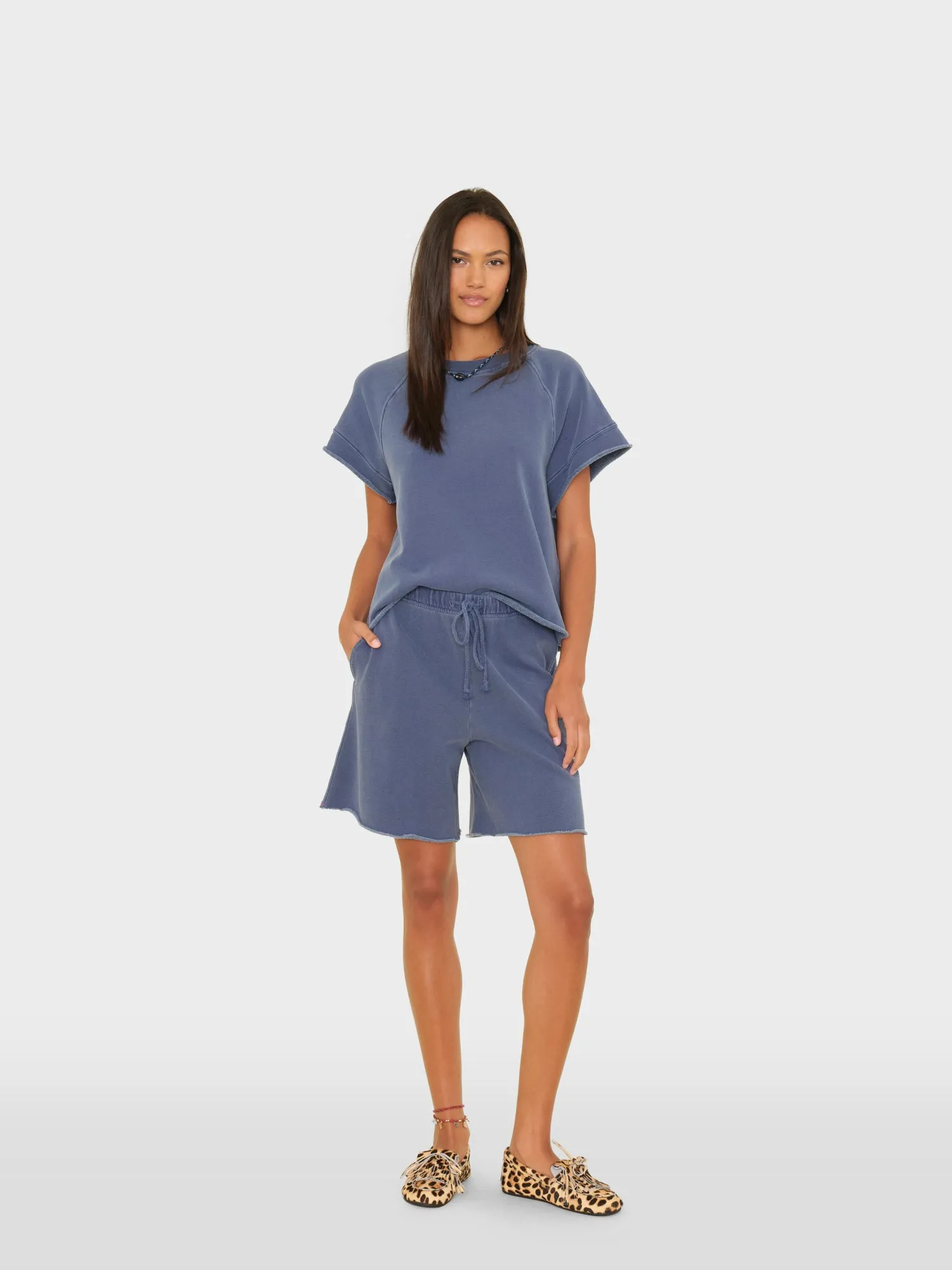 Vintage Navy Rocco Terry Sweatshort sold by XiRENA