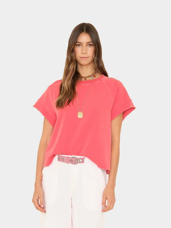 Vintage Red Callie Terry Sweatshirt sold by XiRENA