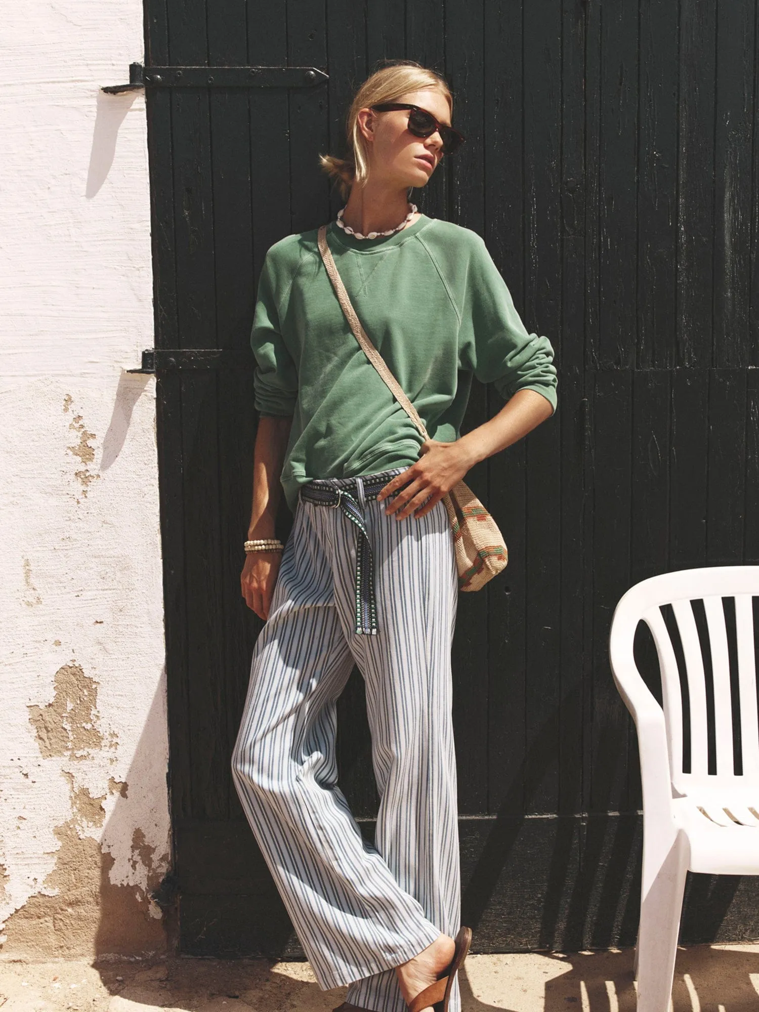 Aloe Green Marathon Terry Sweatshirt sold by XiRENA product image thumbnail 2