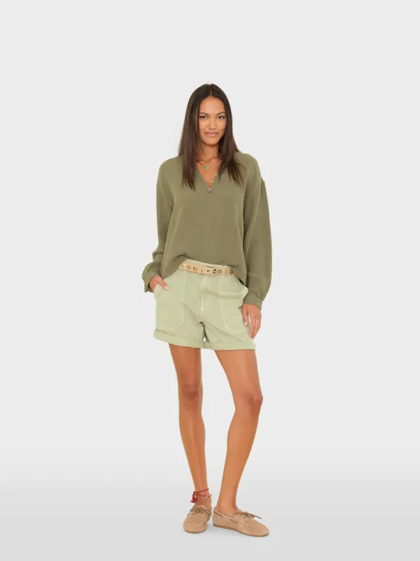 Light Army Toby Twill Short made by XiRENA