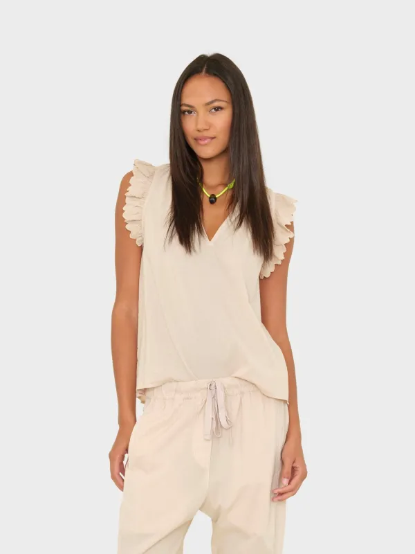 Parchment Bexie Top sold by XiRENA