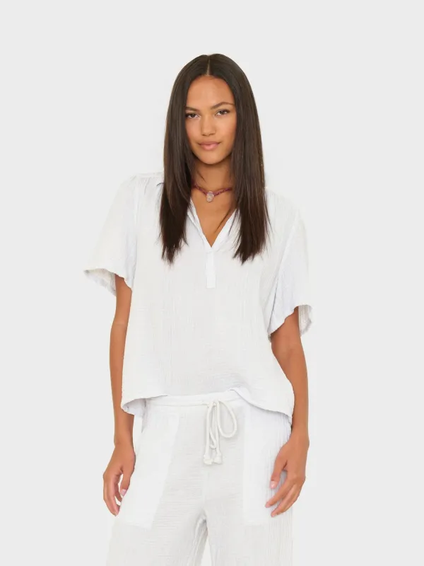 Pale Sky Rylee Top sold by XiRENA