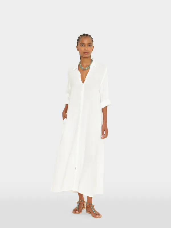 White Boden Gauze Dress sold by XiRENA