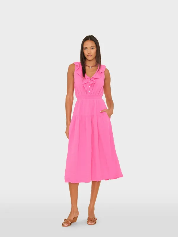 Pink Sunrise Desa Dress sold by XiRENA