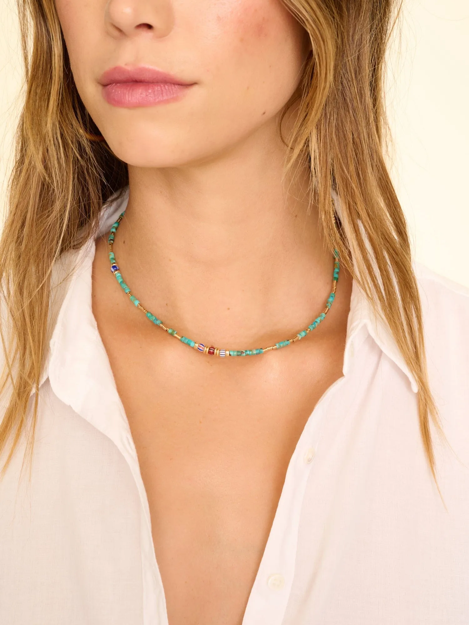 Turquoise Sacha Short Necklace sold by XiRENA product image thumbnail 2