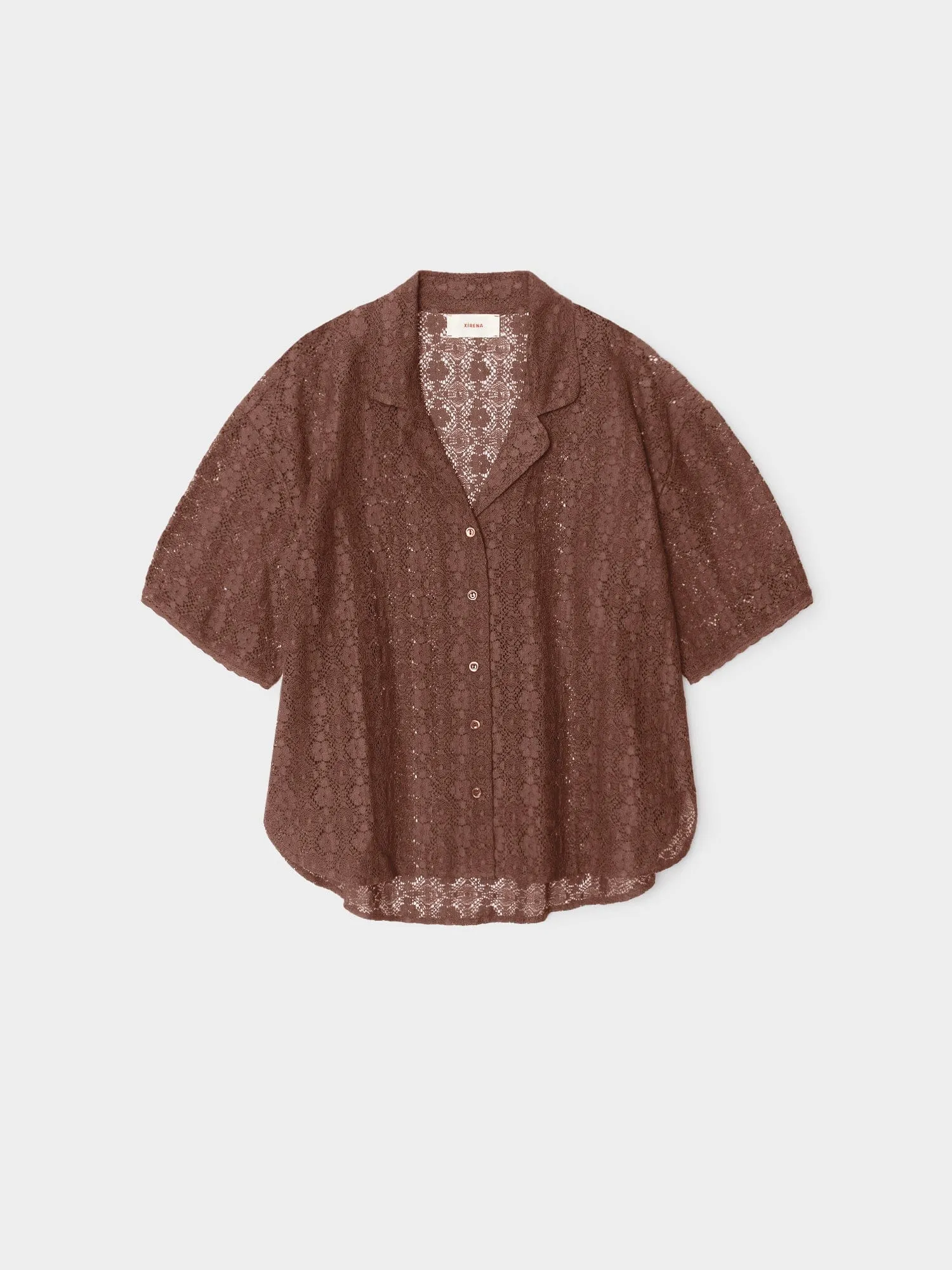 Walnut Inez Shirt sold by XiRENA