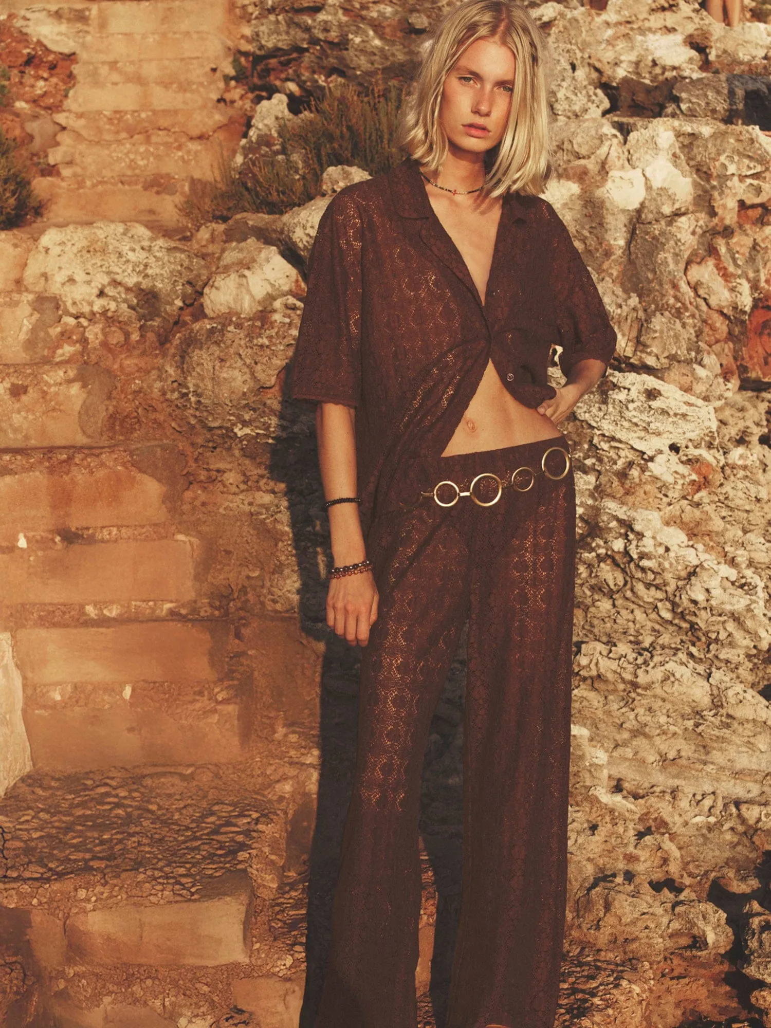 Walnut Inez Shirt sold by XiRENA product image thumbnail 3