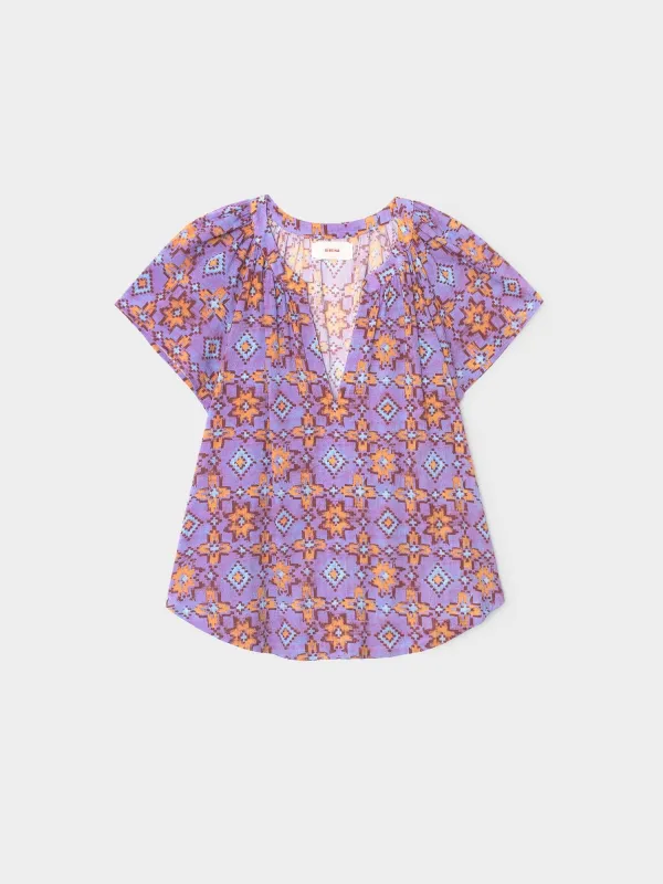 Prism Blue Jana Top sold by XiRENA