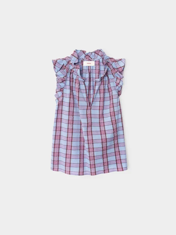 Lunar Blue Bex Top made by XiRENA