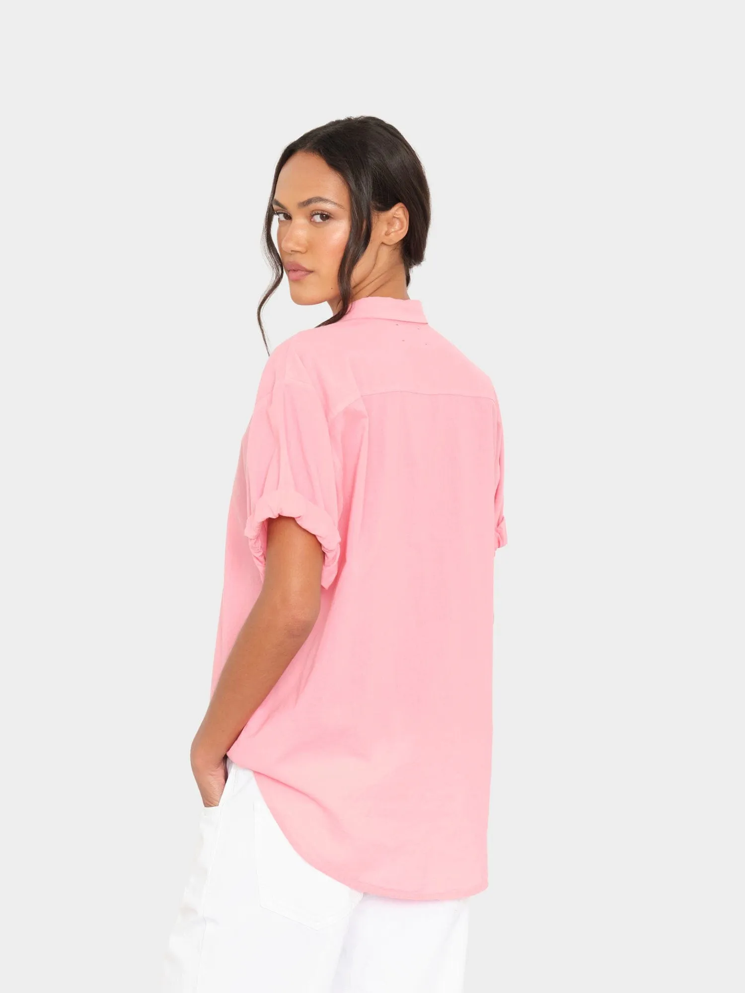 Hot Coral Channing Shirt sold by XiRENA product image thumbnail 2