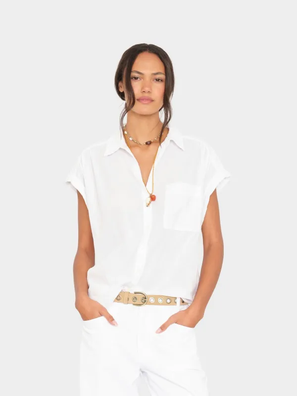 White Lexi Shirt made by XiRENA