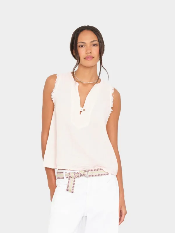 Pink Dawn Portia Top made by XiRENA