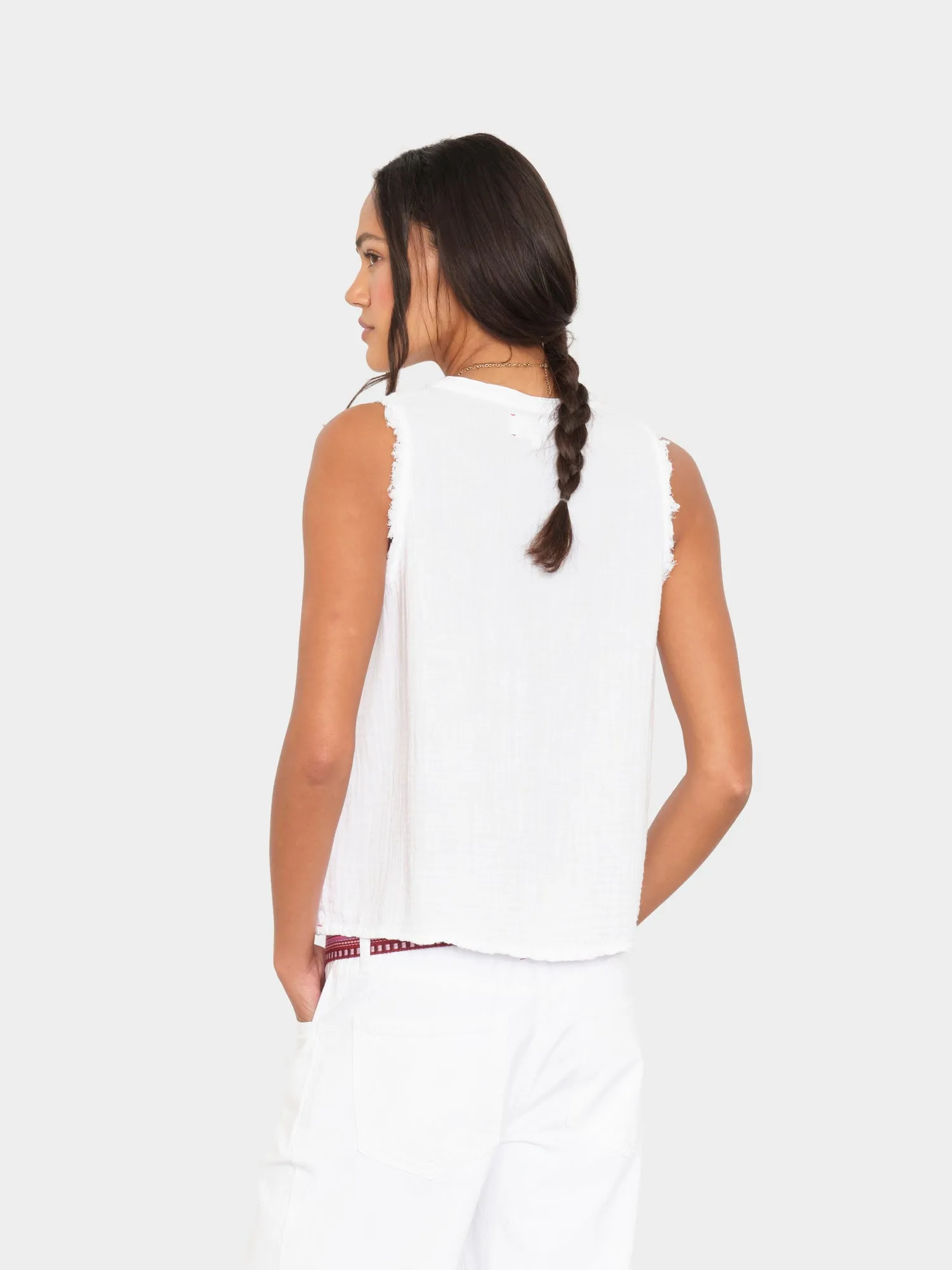 White Portia Top sold by XiRENA product image thumbnail 3
