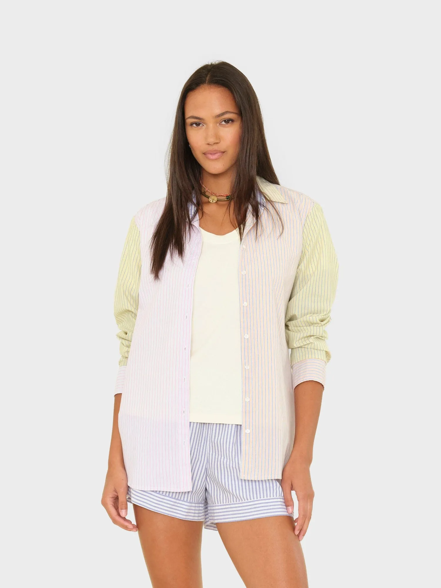 Mixed Stripe Beau Shirt sold by XiRENA