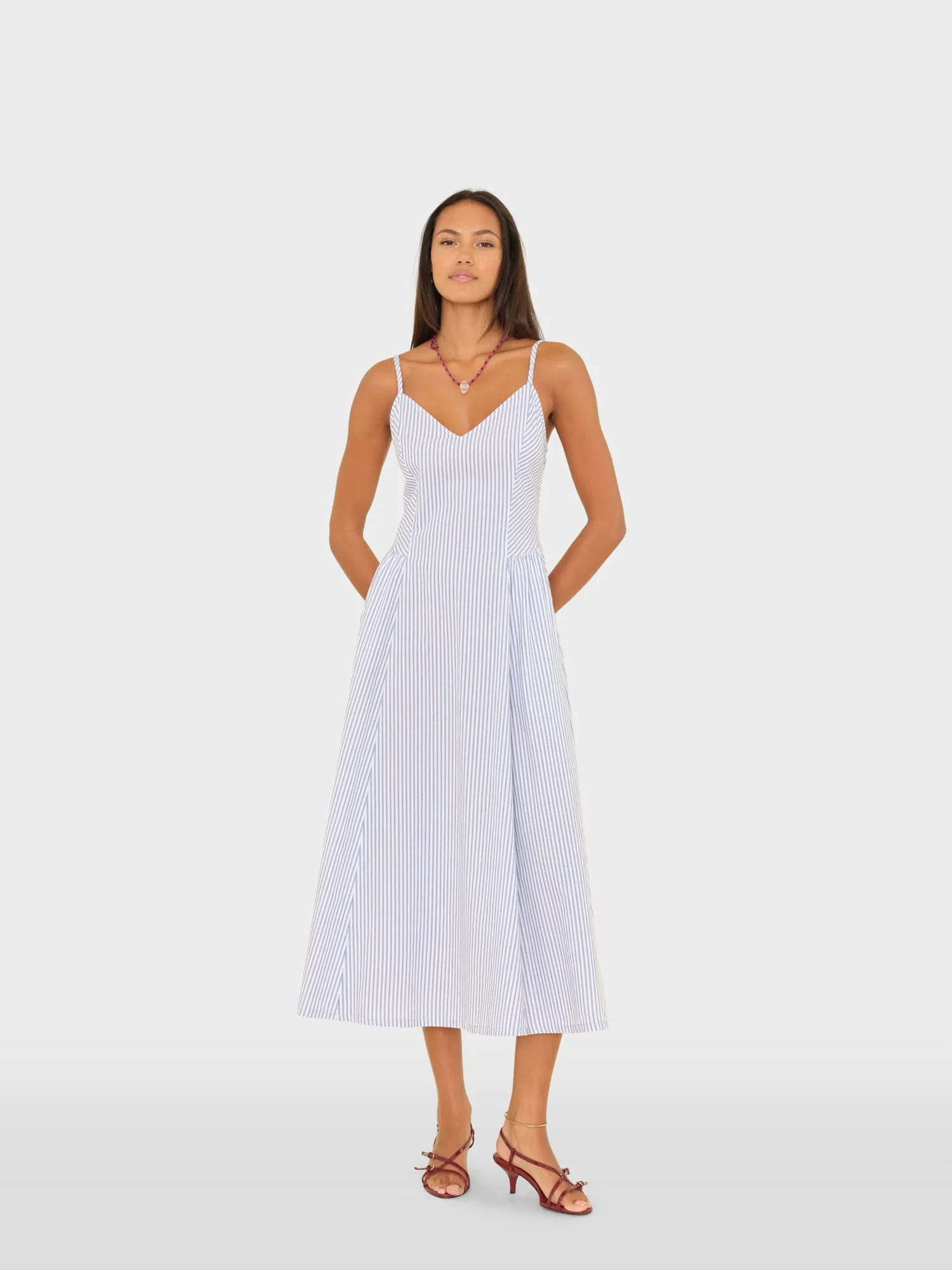 Blue Aggie Bardot Dress sold by XiRENA