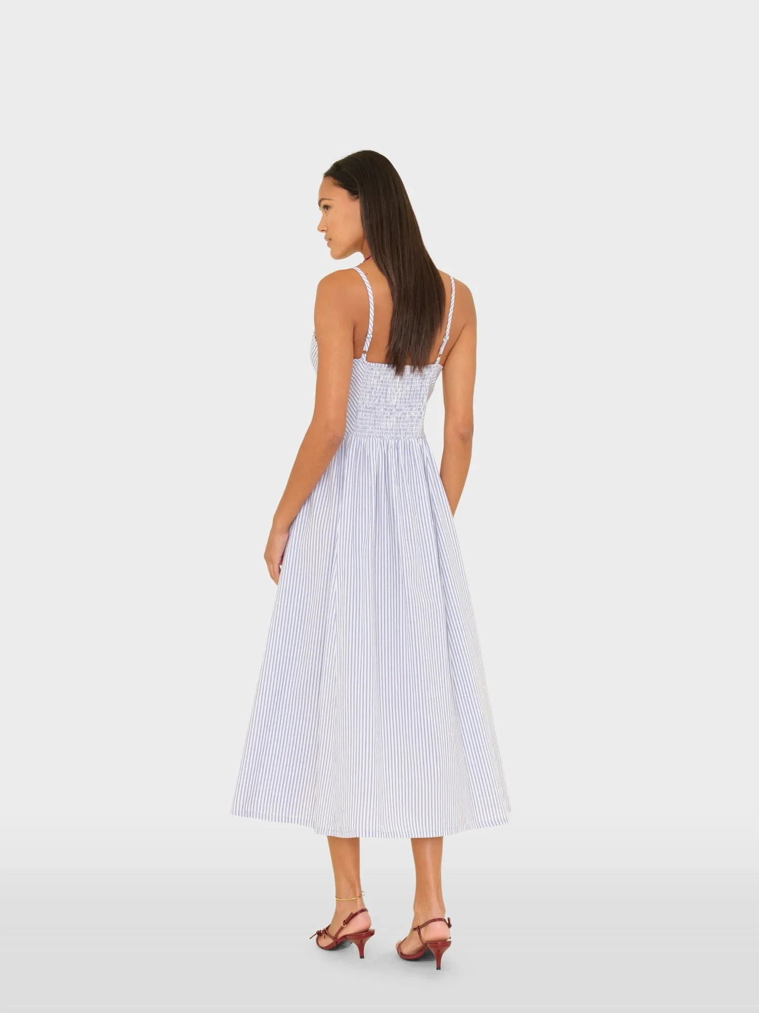 Blue Aggie Bardot Dress sold by XiRENA product image thumbnail 2