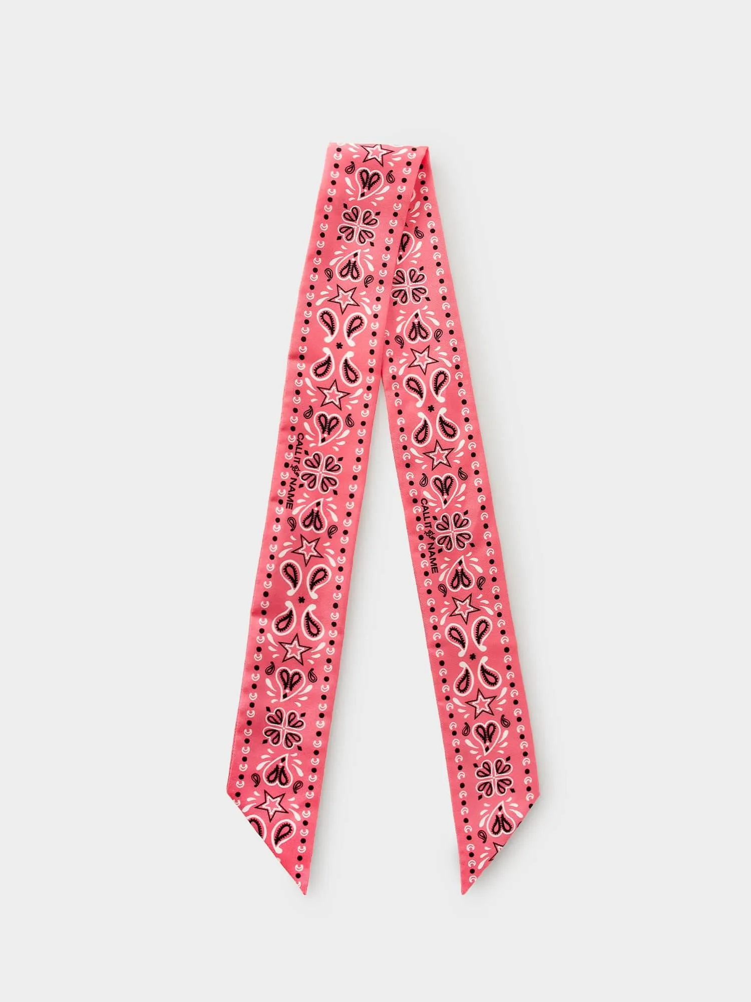 Pink Silk Bandana Scarf sold by XiRENA