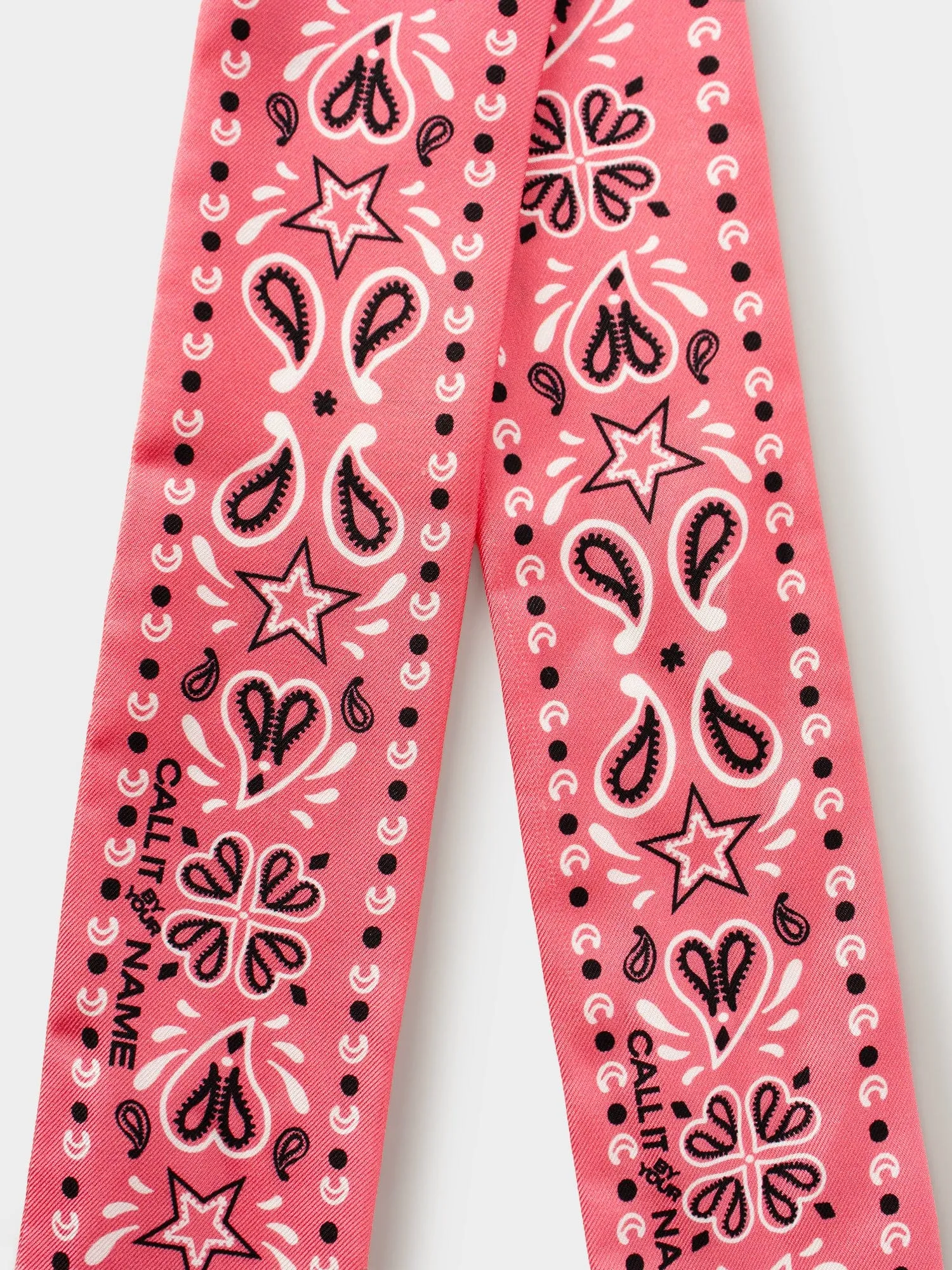Pink Silk Bandana Scarf sold by XiRENA product image thumbnail 4