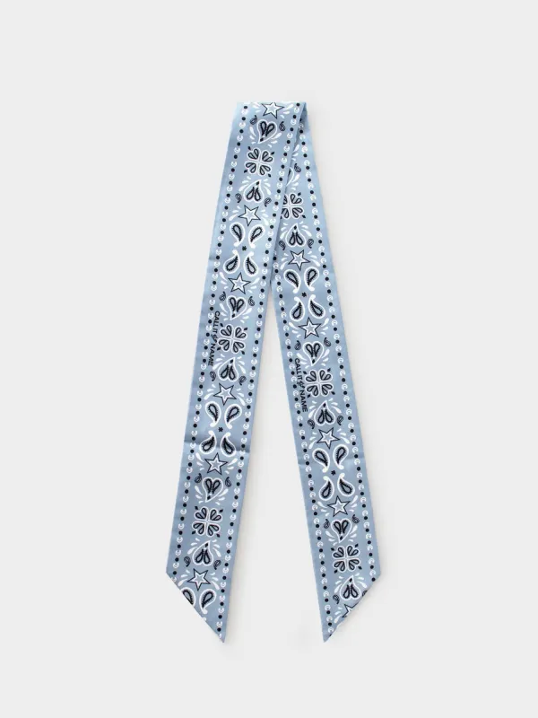 Chambray Silk Bandana Scarf sold by XiRENA
